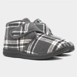 Jo & Joe Cecil Mens Grey Tartan Bootie -Skechery Store 699147 2 L06.20230627000420