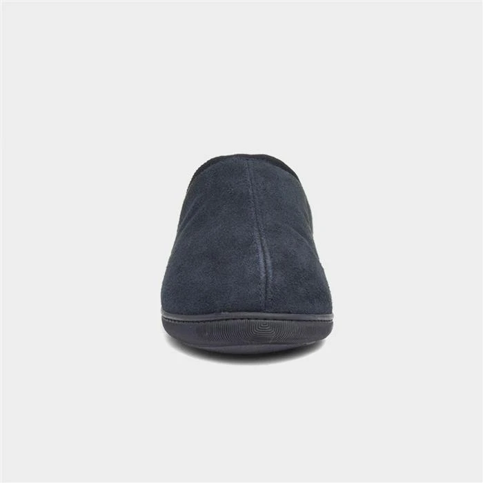 Hush Puppies Ashton Mens Navy Suede Mule Slipper 3 Hush Puppies Ashton Mens Navy Suede Mule Slipper