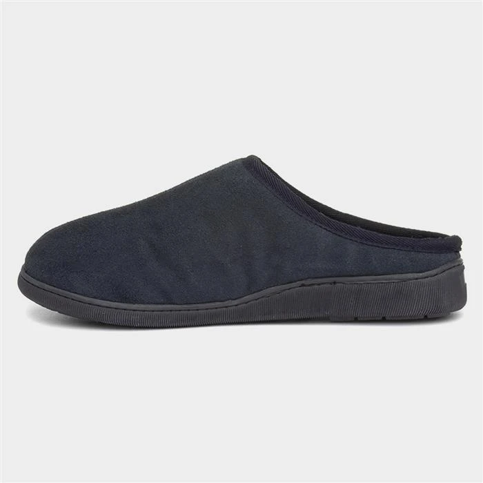 Hush Puppies Ashton Mens Navy Suede Mule Slipper 4 Hush Puppies Ashton Mens Navy Suede Mule Slipper - Image 2