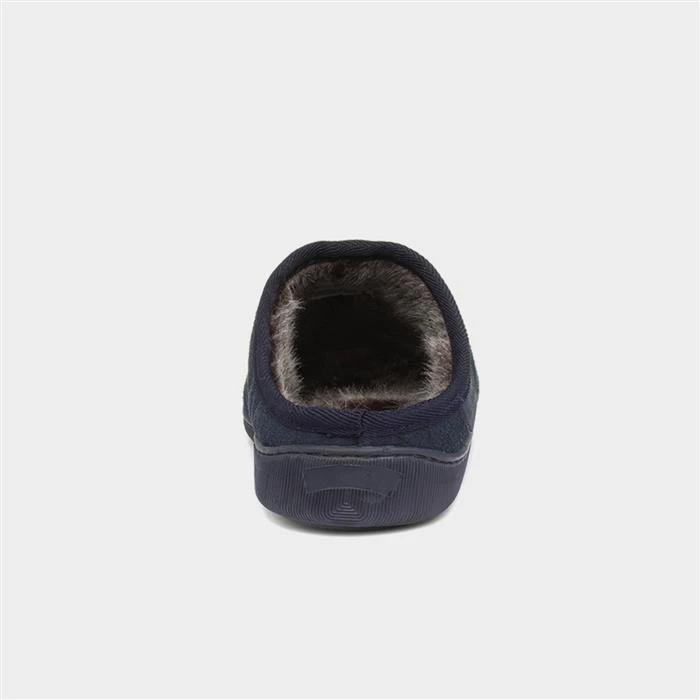 Hush Puppies Ashton Mens Navy Suede Mule Slipper 5 Hush Puppies Ashton Mens Navy Suede Mule Slipper - Image 3