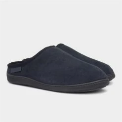 Hush Puppies Ashton Mens Navy Suede Mule Slipper 11 Hush Puppies Ashton Mens Navy Suede Mule Slipper -Skechery Store 699198 2 L06.20230406000301