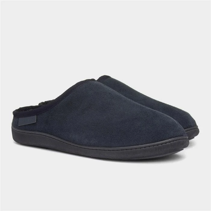Hush Puppies Ashton Mens Navy Suede Mule Slipper 7 Hush Puppies Ashton Mens Navy Suede Mule Slipper - Image 5