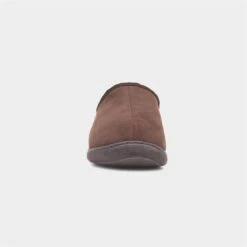 Hush Puppies Ashton Mens Brown Suede Mule Slipper