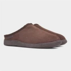 Hush Puppies Ashton Mens Brown Suede Mule Slipper 11 Hush Puppies Ashton Mens Brown Suede Mule Slipper -Skechery Store 699199 2 L06.20220919000413