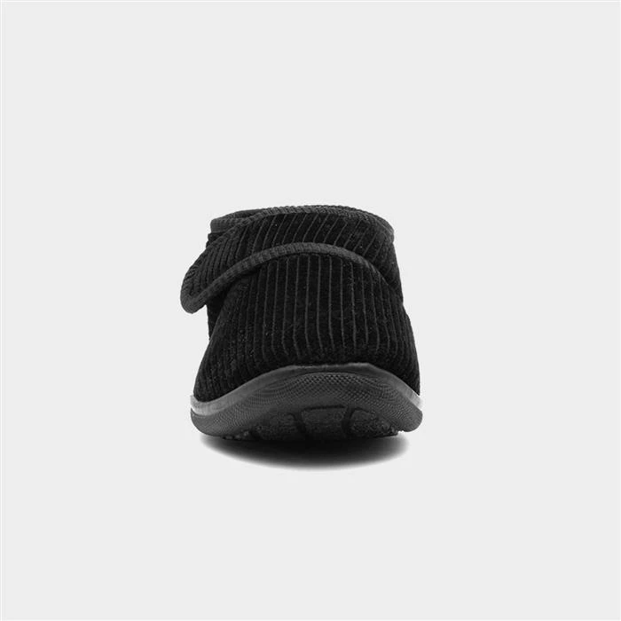 Jo & Joe Ken Mens Black Slipper 3 Jo & Joe Ken Mens Black Slipper