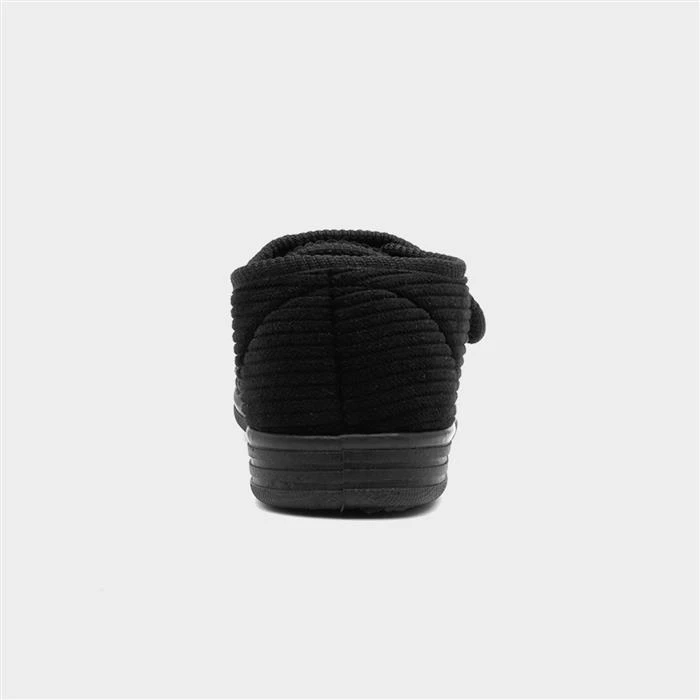 Jo & Joe Ken Mens Black Slipper 5 Jo & Joe Ken Mens Black Slipper - Image 3