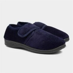 Jo & Joe Ken Mens Navy Slippers 11 Jo & Joe Ken Mens Navy Slippers -Skechery Store 699544 2 L06.20230627000423