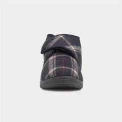 Jo & Joe Cecil Mens Navy Tartan Bootie